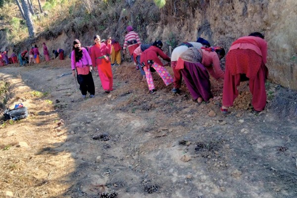 बैतडीमा विकास निर्माणका योजना हाँक्दै महिला 